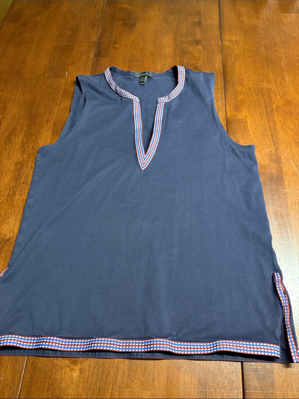 J. Crew Navy Shell with Red Accent Stitching